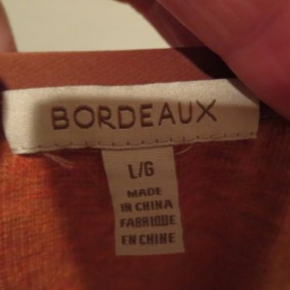 Anthropologie Bordeaux Ribbed dropped shoulder tee - Picture 3 of 3